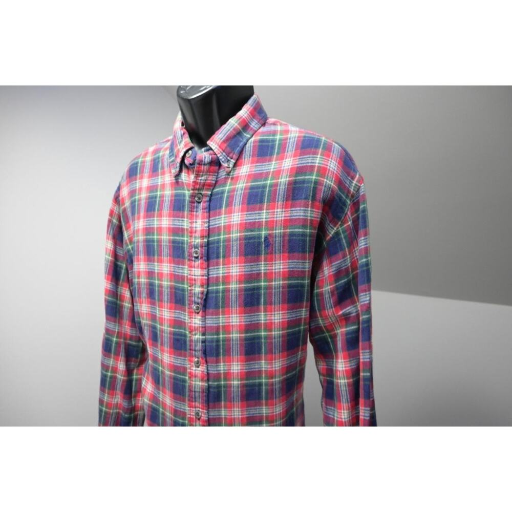 Polo Ralph Lauren Dress Shirt Classic Performance Flannel Plaid Mens Sz 2XL XXL